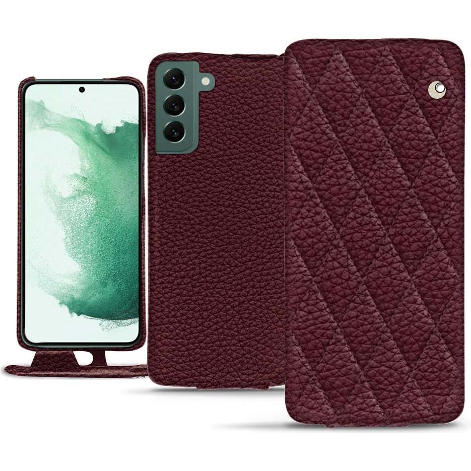 Noreve Lederschutzhülle vertikal (Samsung Galaxy S22+ 5G), Smartphone Hülle, Violett