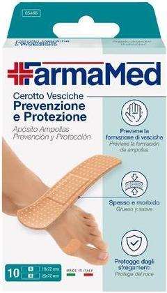 Produktbild FarmaMed Blasenprävention Fusspflaster 10 Stück (Fussdeodorant & -puder)