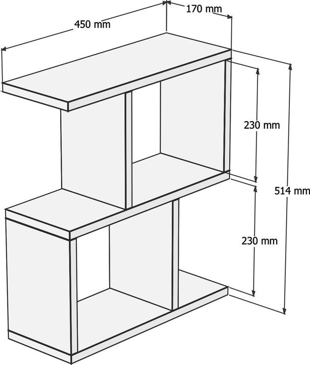 Produktbild Hanah Home Zet (45 x 17 x 51.4 cm)