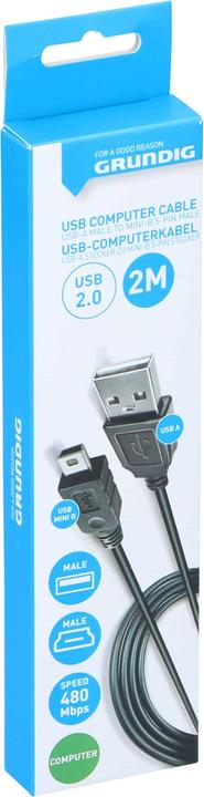 Produktbild Grundig Cable USB-A-USB mini-B 2.0 2m (2 m, USB 2.0)