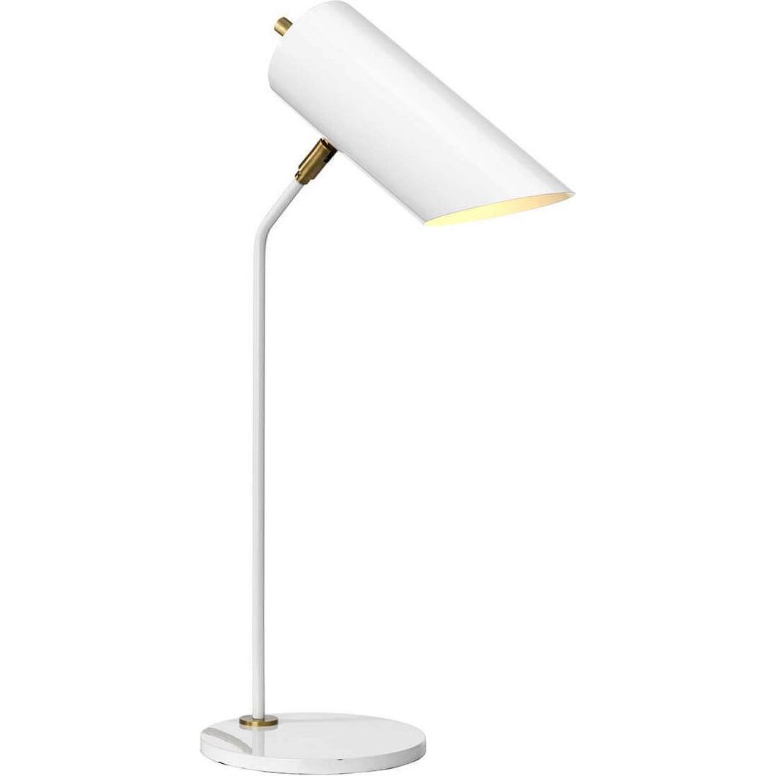 Elstead Lighting, Tischlampe, Quinto Tischleuchte E27 Weiss Altmessing (E27)