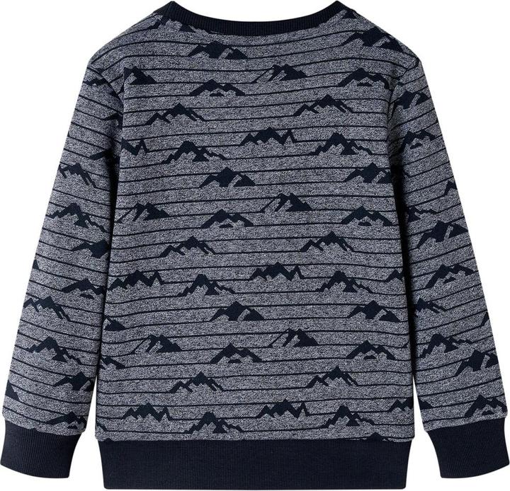 Immagine prodotto vidaXL Felpa da bambino blu navy melange 92,Materiale: 50 (92)