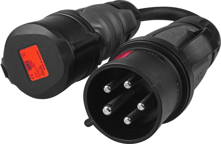 Produktbild GreenCell Adapter from red 16A 400V CEE coupling 5-pole socket to red 32A 5P (Typ 1, 11 kW, 16 A, 0.50 m)