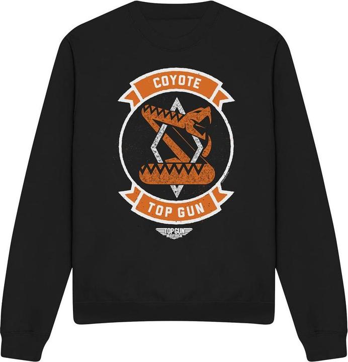 Actual product image Top Gun Unisex Adult Coyote Logo Sweatshirt (L)