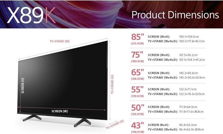 Immagine prodotto Sony KD-65X89K (65", LCD, UHD, 2022)