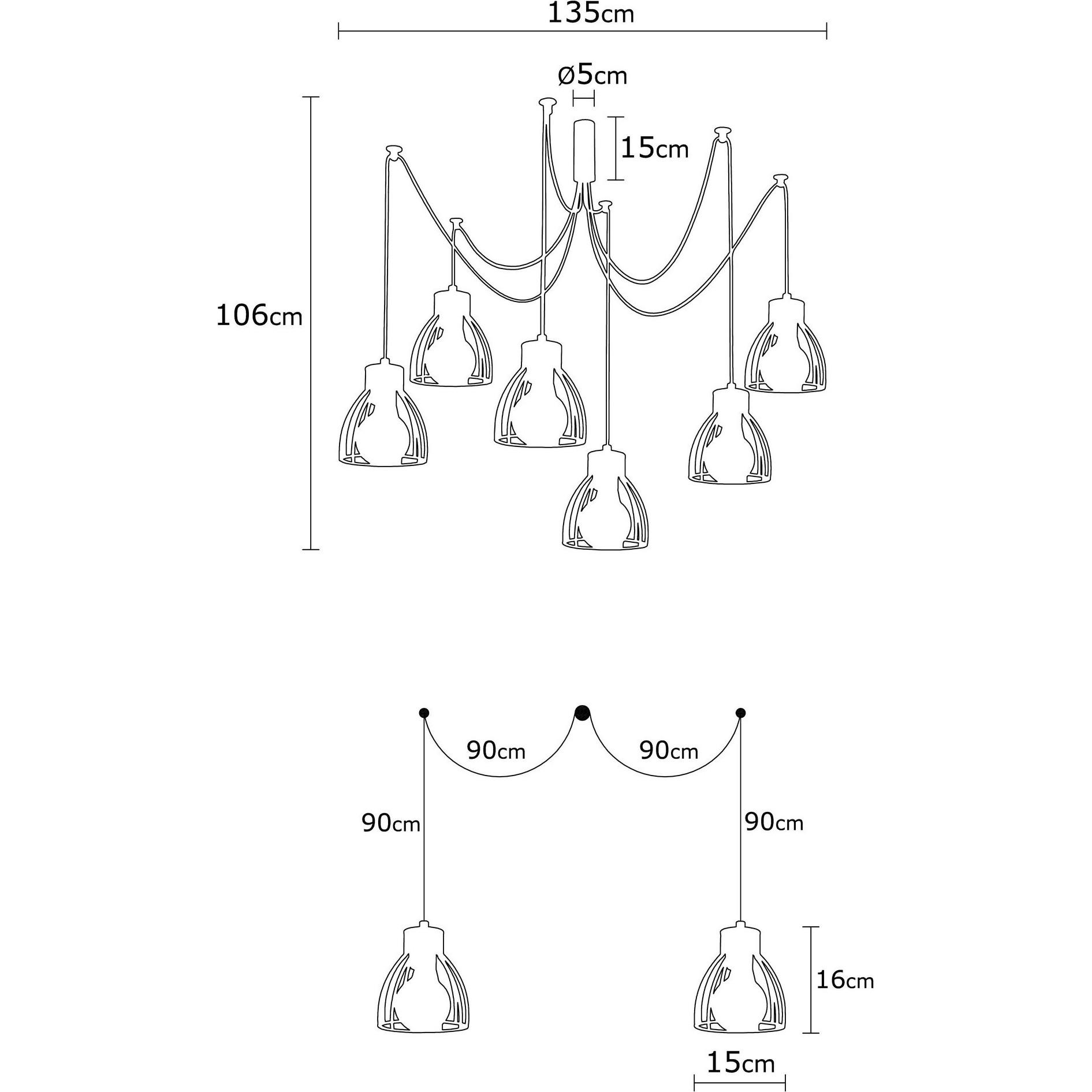 Thumbnail - Opviq, Pendelleuchte, Dalia (E27)