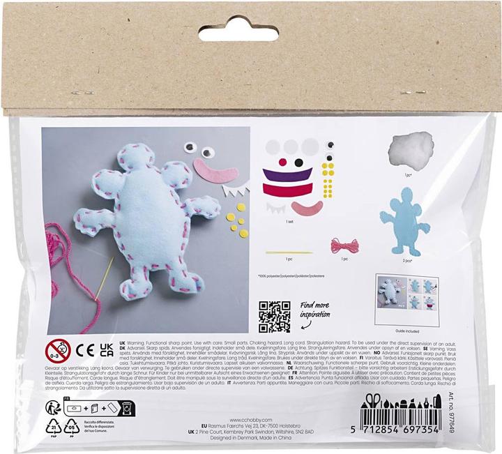 Actual product image Creativ Company Felt monster craft kit