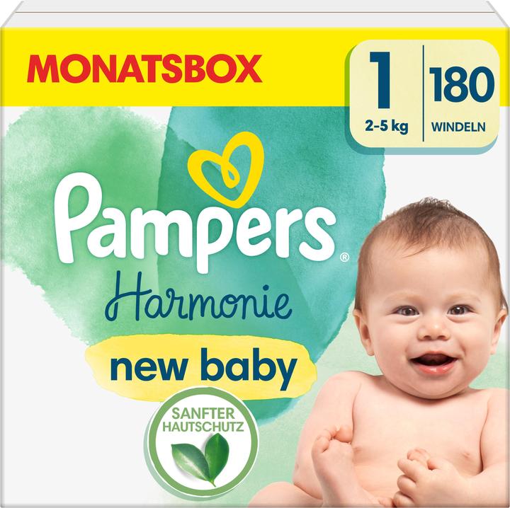 Actual product image Pampers Harmonie (Size 1, Monthly box, 180 Piece)