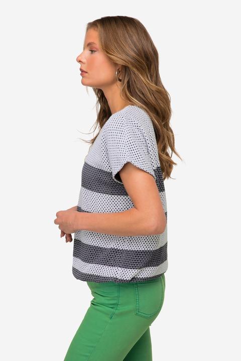 Actual product image Laurasøn Layered Net Cap Sleeve Sweatshirt (M)