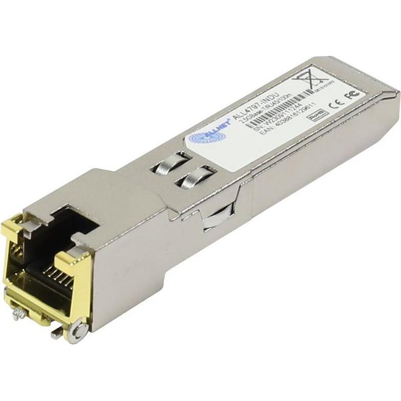 Allnet Switch Modul ALL4797-INDU SFP+(Mini-GBIC), 2,5Gbit, RJ45(TP), uncodiert, Industrial -40/+85, Transceiver