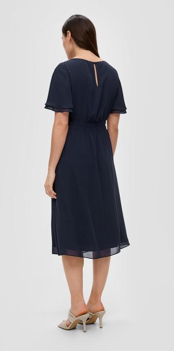 Produktbild s.Oliver Kleid Chiffonkleid mit Raffung (36)