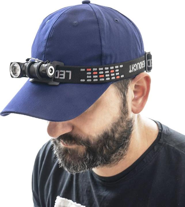 Actual product image PNI Adventure F75 headlamp with 6 W LED, 600 lm, aluminium, with rechargeable battery and magnetic USB (600 lm)