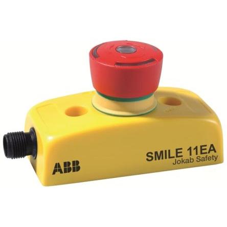 ABB Smile 11 EA Not-Aus-Schalter Rechteckig, Gelb, Taster + Schalter, Gelb