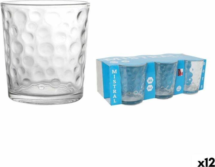La Mer Set of glasses La Mediterránea Mistral dots 6 Pieces (12 Units) (12 x)