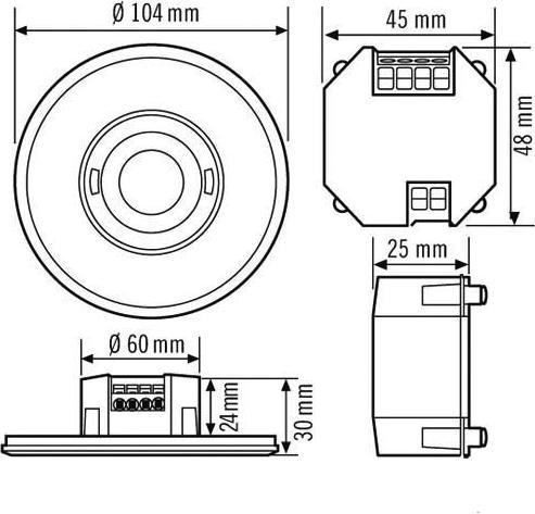 Actual product image Esylux Presence detector DALI white (8 m)