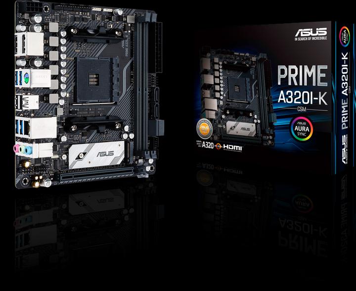 Image du produit ASUS PRIME A320I-K (AM4, AMD A320, Mini-ITX)