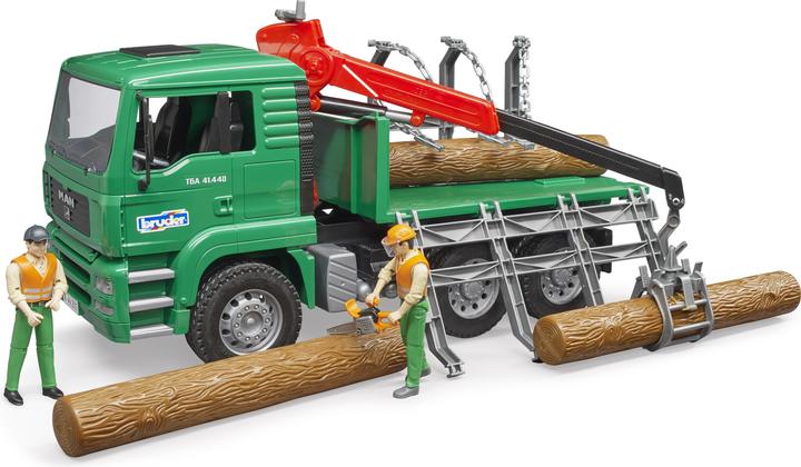 Image du produit Bruder Camion de transport de bois avec grue de chargement
