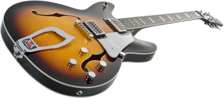 Produktbild Hagstrom E-Gitarre, Super Viking, Tobacco Sunburst (Halbakustik Gitarre)