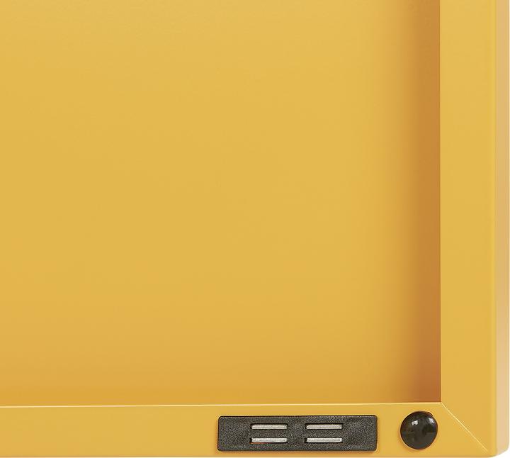 Image du produit Beliani Buffet jaune 2 portes URIA (100 x 40 x 65 cm)