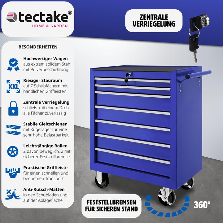 Image du produit tectake Chariot à outils (1 x)