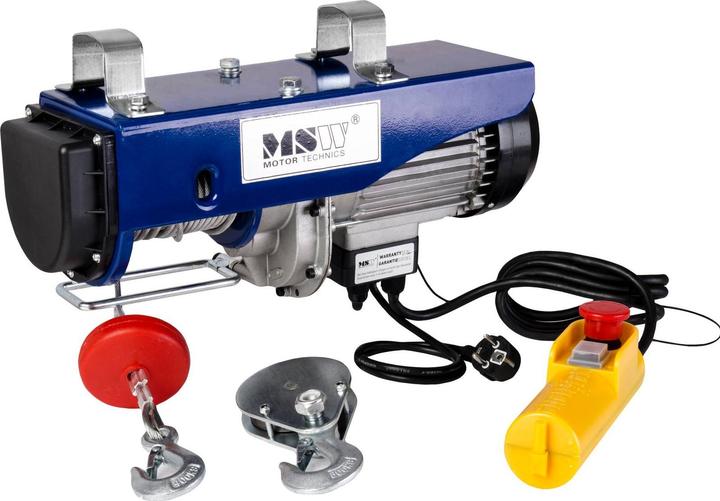 Produktbild MSW Seilwinde 800Kg Seilzug Hebezug Winde Motorwinde 230V Seilhebezug Flaschenzug