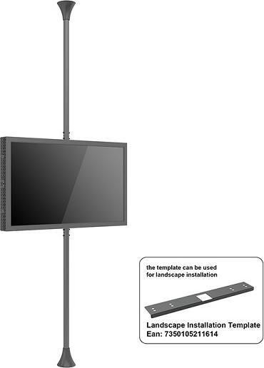 Produktbild Multibrackets Monitor Rahmen, Boden-Deckenmontage, 55"