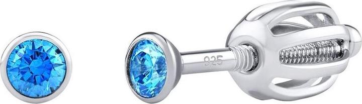 Immagine prodotto Silvego Orecchini a perno in argento con Swarovski Zirconia 2,5 mm SILVEGOB706025LB