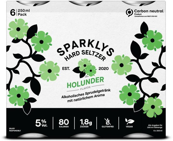 Produktbild Sparklys Holunder (6 x 25 cl)