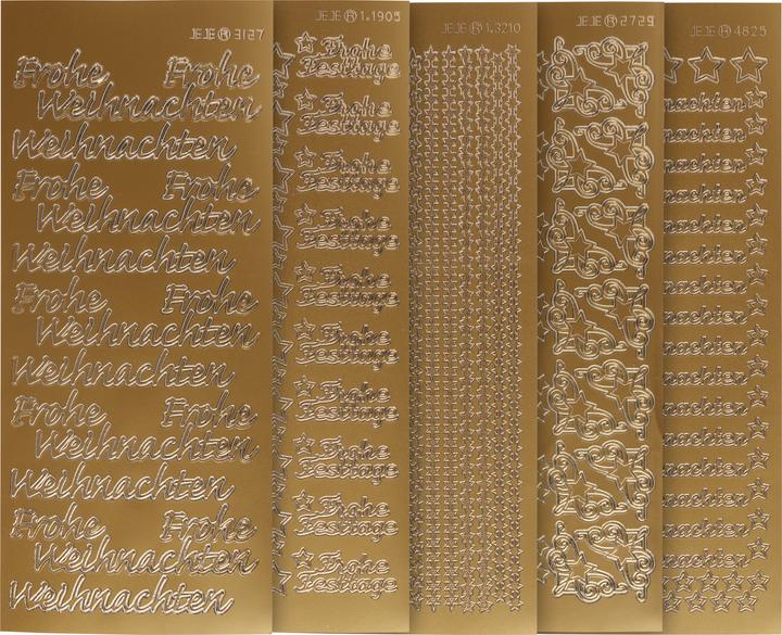 Actual product image VBS Merry Christmas" relief sticker set