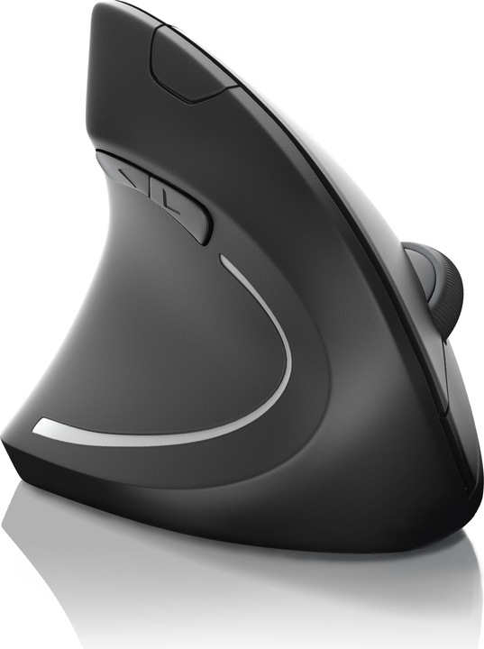 Actual product image CSL ergonomic mouse, wireless, optical wireless left-handed vertical mouse, against mouse arm/tennis arm (Wireless)