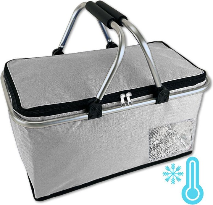 Produktbild Hermex Einkaufskorb Tragekorb Kühlkorb Carrybag Kühltasche Picknickkorb (25 l)