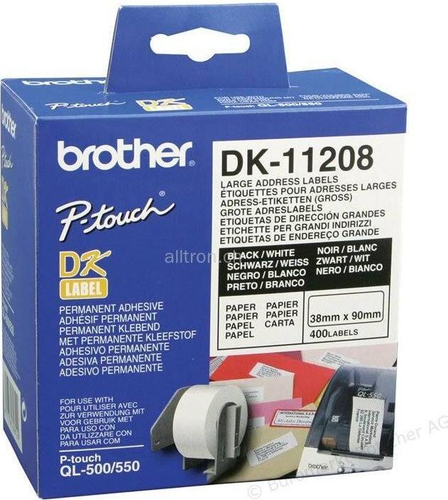 Actual product image Brother Dk-11208 (3.80 cm)