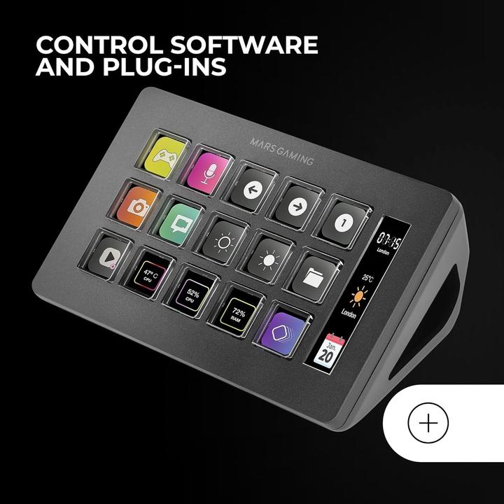 Produktbild Mars Gaming Console De Streaming Stream Deck Slim Msd-One (Noir) (Mac, Windows)