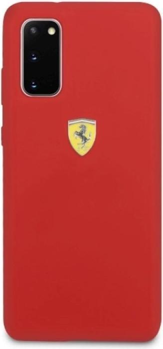 Produktbild Ferrari Hardcase FESSIHCS62RE S20 G980 czerwony/red Silicone (Samsung Galaxy S20)