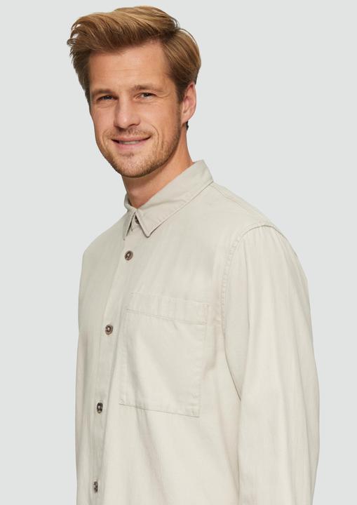 Image du produit S.Oliver Hemd Lässiges Overshirt mit Fischgrat-Struktur (3XL)