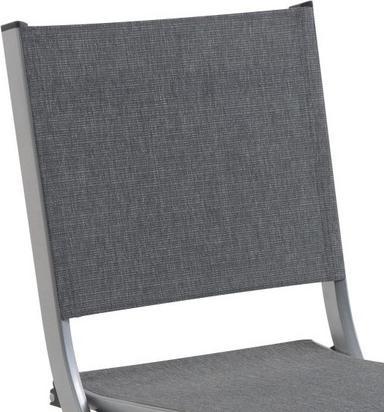 Produktbild MWH Solido Klappstuhl Aluminium/Textilene Silber