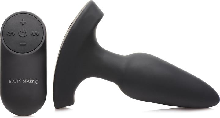 Actual product image XR Brands Laser Heart Small Anal Plug w/ Remote Control