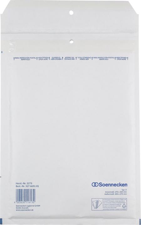 Produktbild Sonneck Luftpolstertasche D/1 mit Haftklebung (5 x)