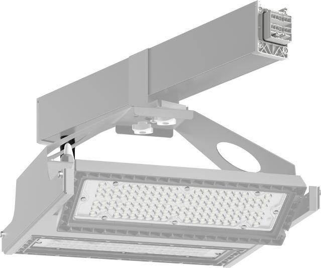 Actual product image RZB 950660.840.476.HB0 LED hall floodlight module 4000K alu DALI 14pol (17700 lm)