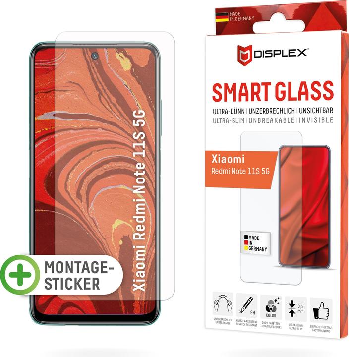 Produktbild Displex Smart Glass, Displayschutzfolie (1 Stk., Xiaomi Redmi Note 11S 5G)