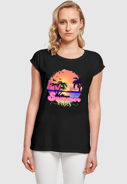 Image du produit Merchcode Ladies Summer Vibes Sunset Extended Shoulder Tee - 116527 (XS)