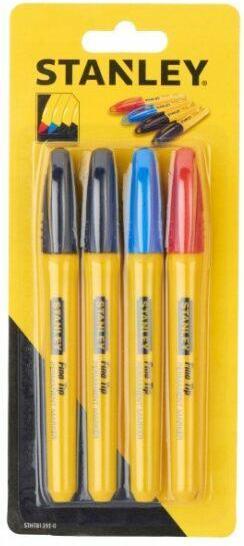 Stanley Feinspitzenmarker, 4 Stück, gemischt (4x)
