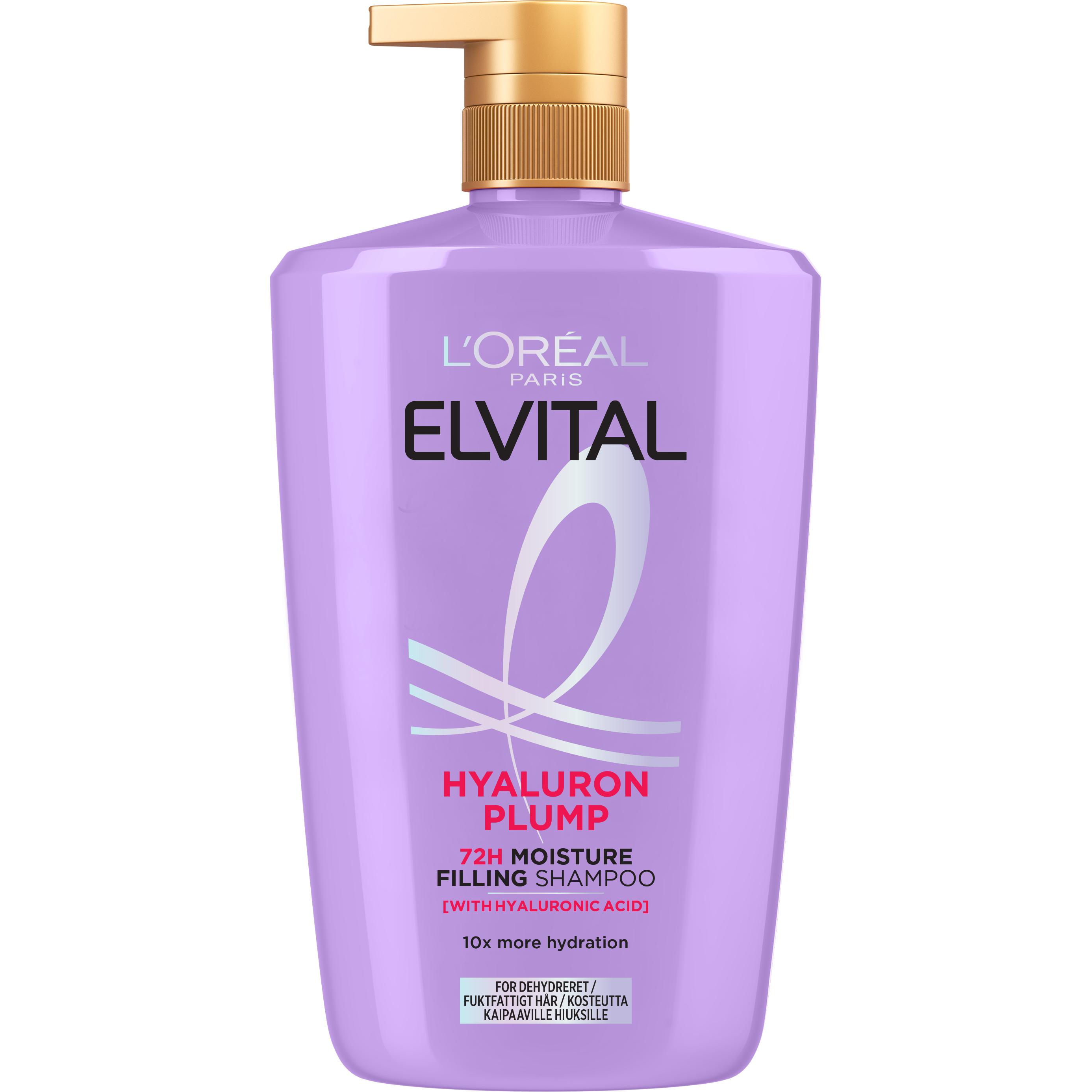 L'Oréal Paris, Shampoo, L'Oréal - Elvital Hyaluron Plump Shampoo for dehydrated hair - 1000 ml (1000 ml, Shampoo liquido)