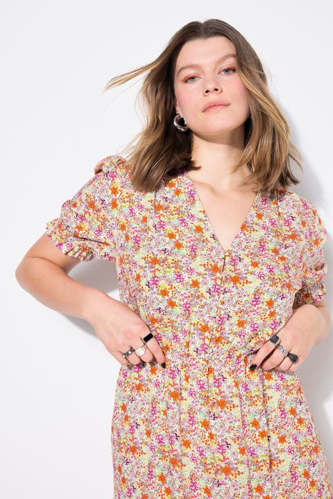 Produktbild Studio Untold Midikleid, A-Linie, Minimal-Flowers, Volant (50, 52)