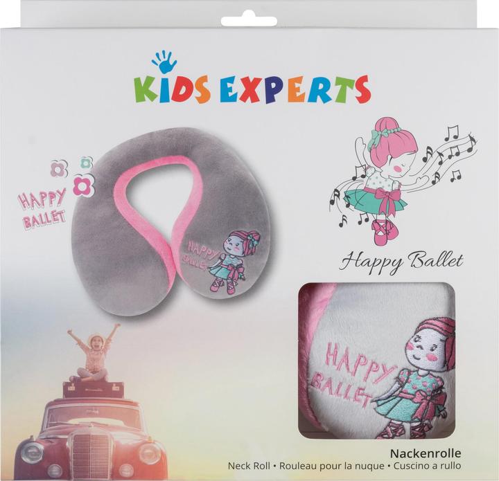 Immagine prodotto KidsExperts neck roll ballet doll, supporto per il collo dei bambini, cuscino da viaggio per auto, a forma di U