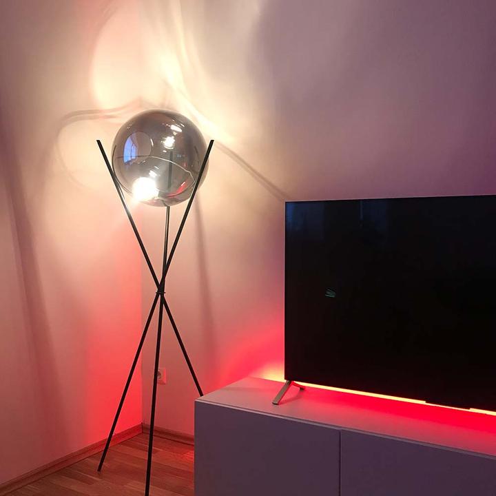 Produktbild s.luce Sphere Glas-Stehlampe 40cm (E27)