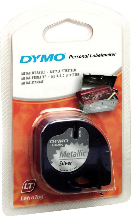 Produktbild Dymo LetraTAG Schriftband S0721750 (1.20 cm, Silber)