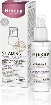 Actual product image Mincer Pharma Vitamins Philosophy Strengthening Hand And Nail Serum No.1026 30Ml (30 ml)