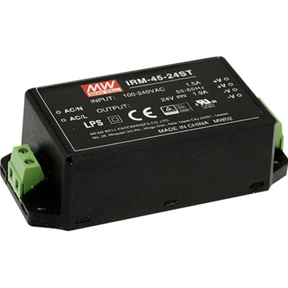 MeanWell, Convertitore di tensione, MW IRM-45-24ST - AC/DC-Wandler, 85 - 264 V AC, 24 V DC, Modul