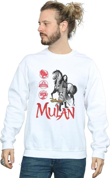 Actual product image Disney Mens Mulan Movie Horse Pose Sweatshirt (3XL)